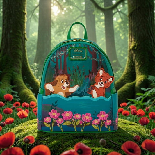 Loungefly Disney Fox and the Hound Todd and Copper Fun Backpack