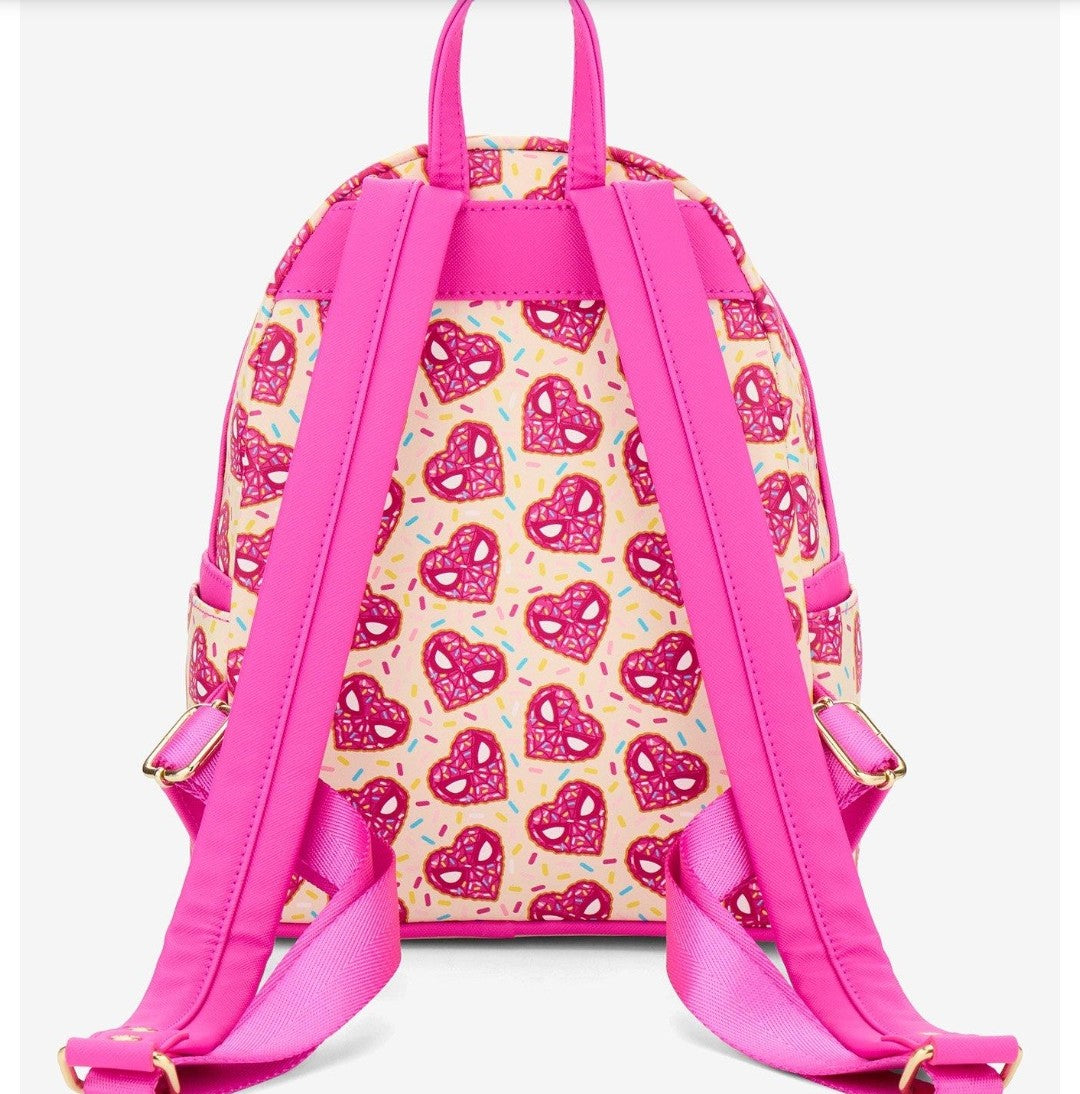 Loungefly Marvel Spiderman Valentine's Donut Exclusive Backpack
