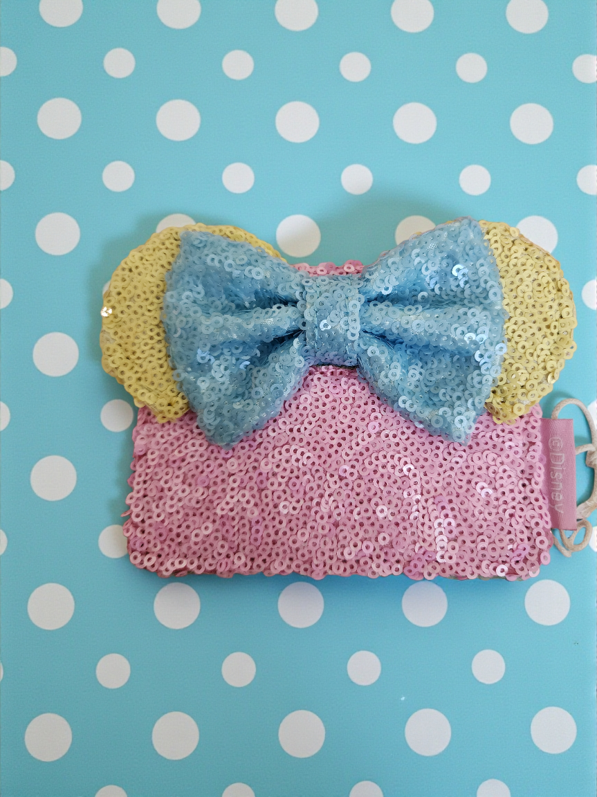 Loungefly Disney Minnie Mouse Pastel Sequin Wallet/Card Holder (LE 1750)