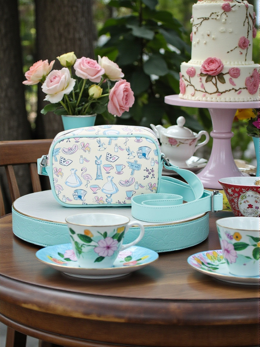 Loungefly Disney Alice in Wonderland Movie Symbols Crossbody Bag