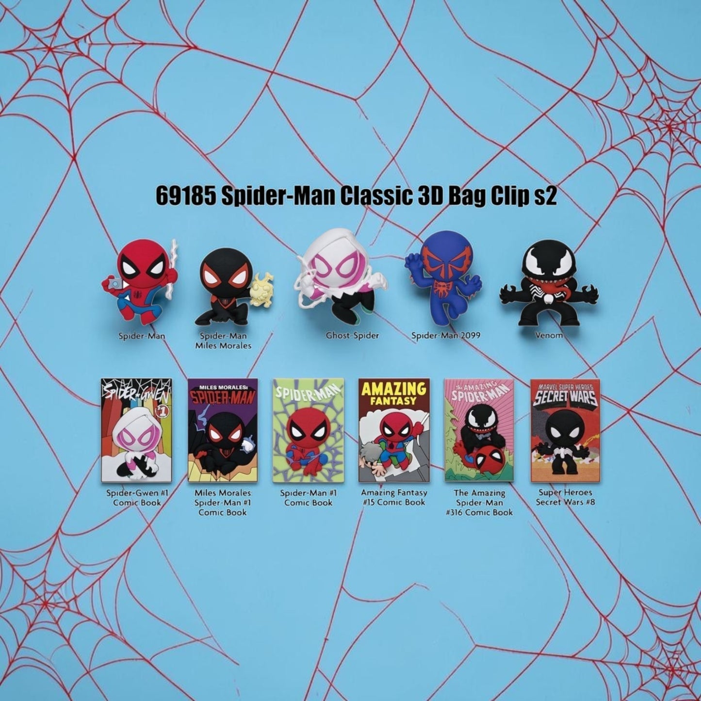 Spider-Man Classic Series 2 3D Mystery Bag Clips.