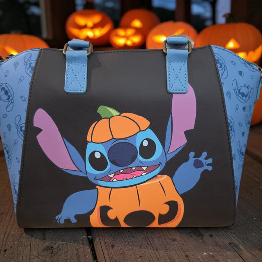 Loungefly Disney Stitch as a Pumpkin Halloween Handbag