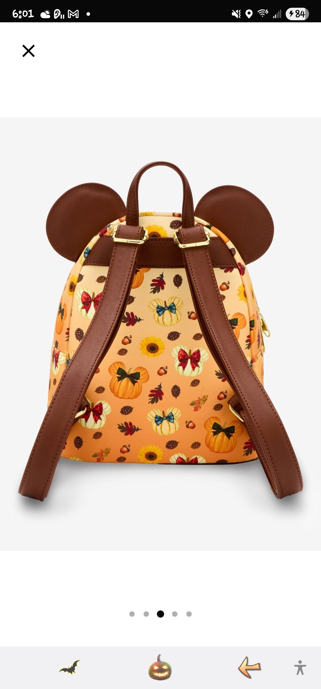 Loungefly Disney Minnie Mouse Fall Ears Backpack