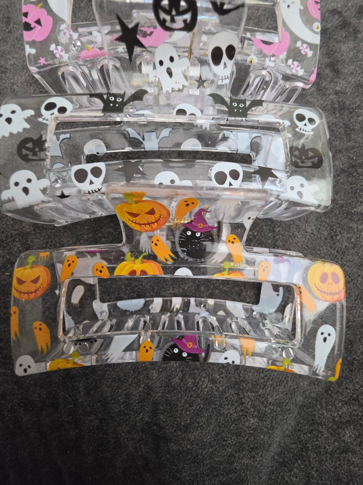 Halloween 3pk Hair Clips