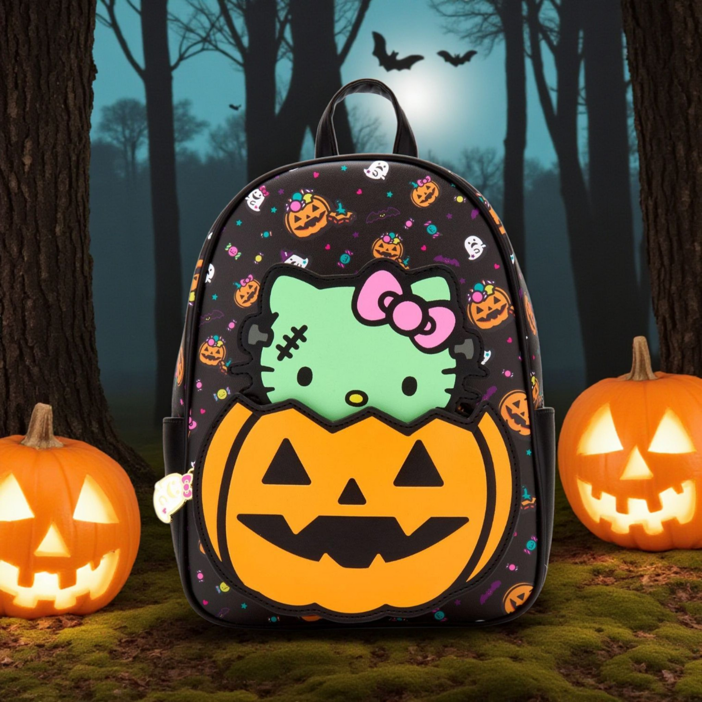 Loungefly Hello Kitty Zombie Pumpkin Backpack