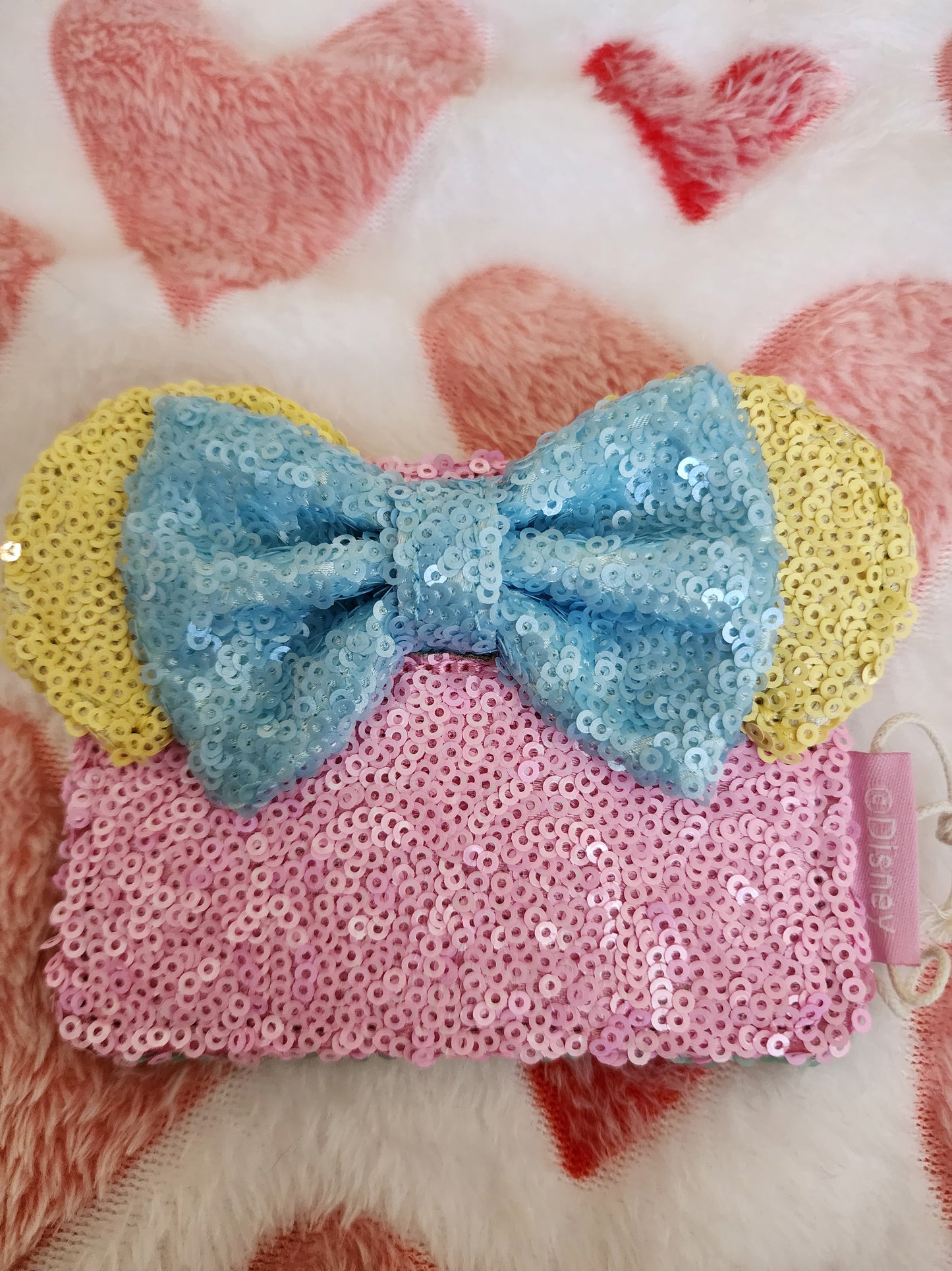 Loungefly Disney Minnie Mouse Pastel Sequin Wallet/Card Holder (LE 1750)