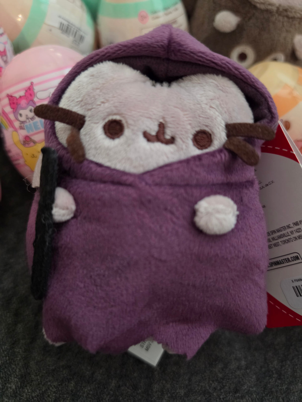 Pusheen Cat as Grimm Reaper Halloween Plush