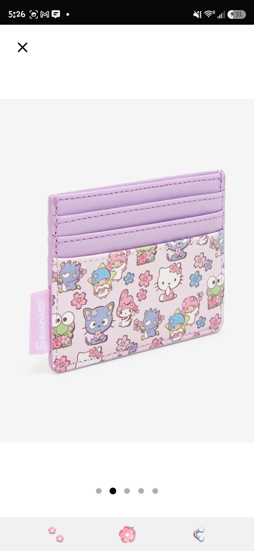 Loungefly Sanrio Hello Kitty and Friends Cherry Blossom Card Holder