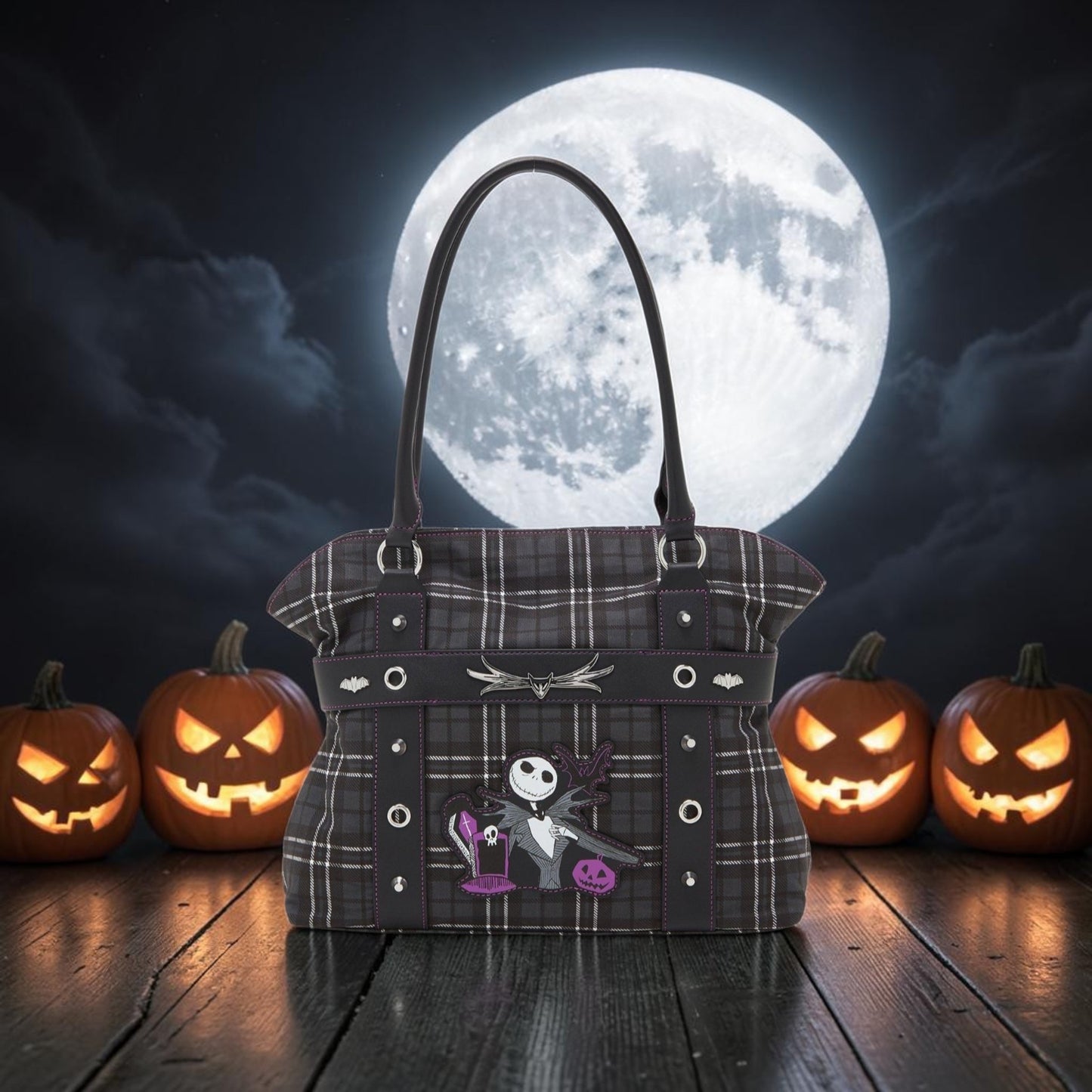 Loungefly Disney Nightmare Before Christmas Jack Skellington Satchel Bag