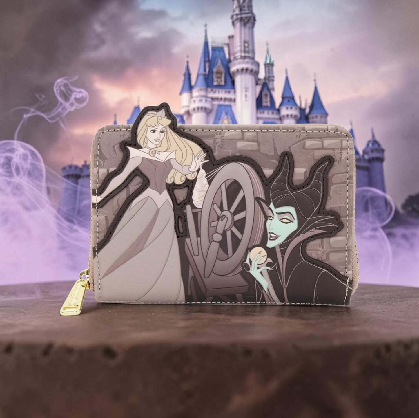 Loungefly Disney Sleeping Beauty Aurora & Maleficent Zipper Wallet