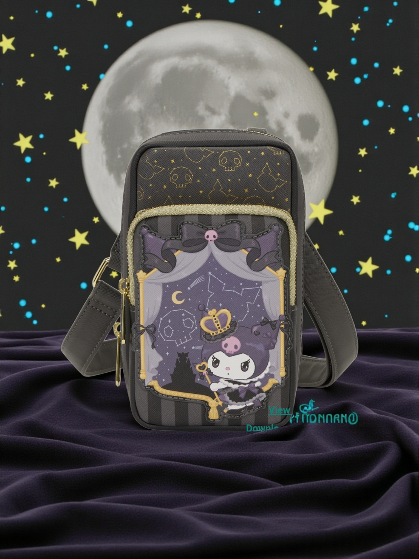 Loungefly Hello Kitty Kuromi 20th Anniversary Crossbody Bag