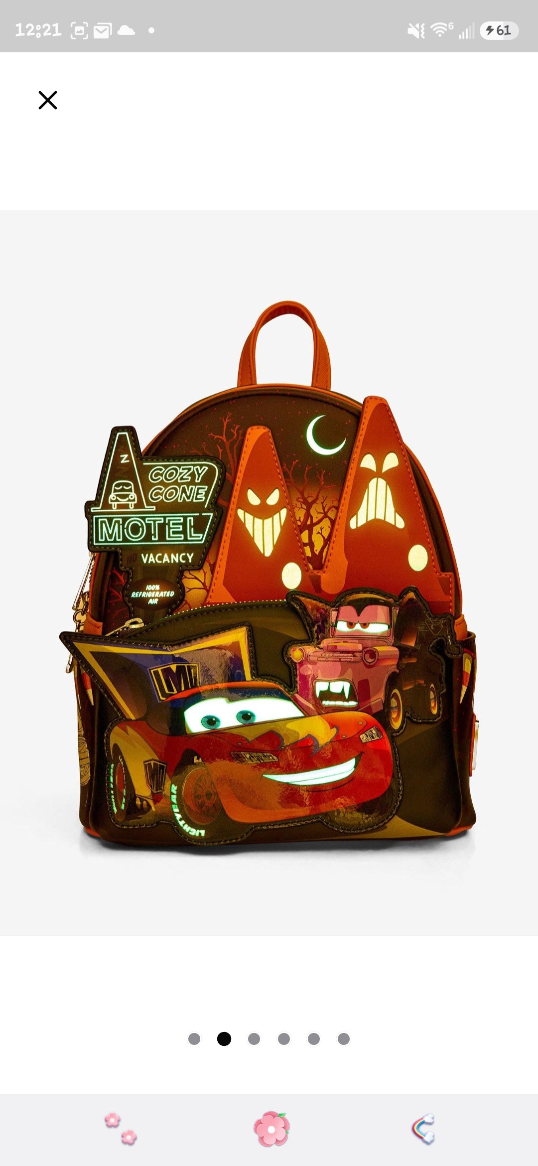 Loungefly Disney Mater and Lightning McQueen Halloween Costumes Backpack