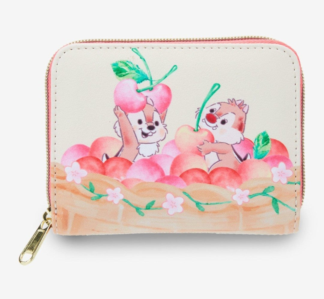 Loungefly Disney Chip and Dale Cherry Blossom Basket Wallet