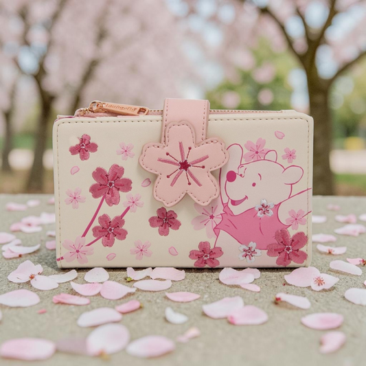 Loungefly Disney Winnie the Pooh Embroidered Cherry Blossom Wallet