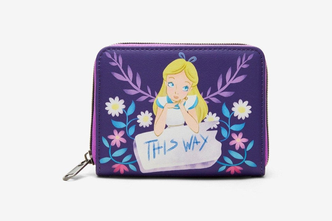 Loungefly Disney Alice in Wonderland "This Way" Wallet