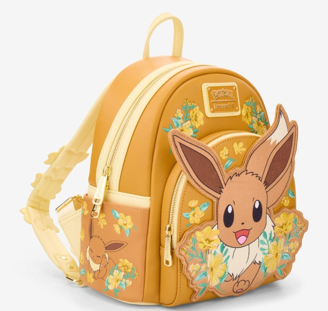 Loungefly Pokemon Embroidered Eevee Floral Backpack