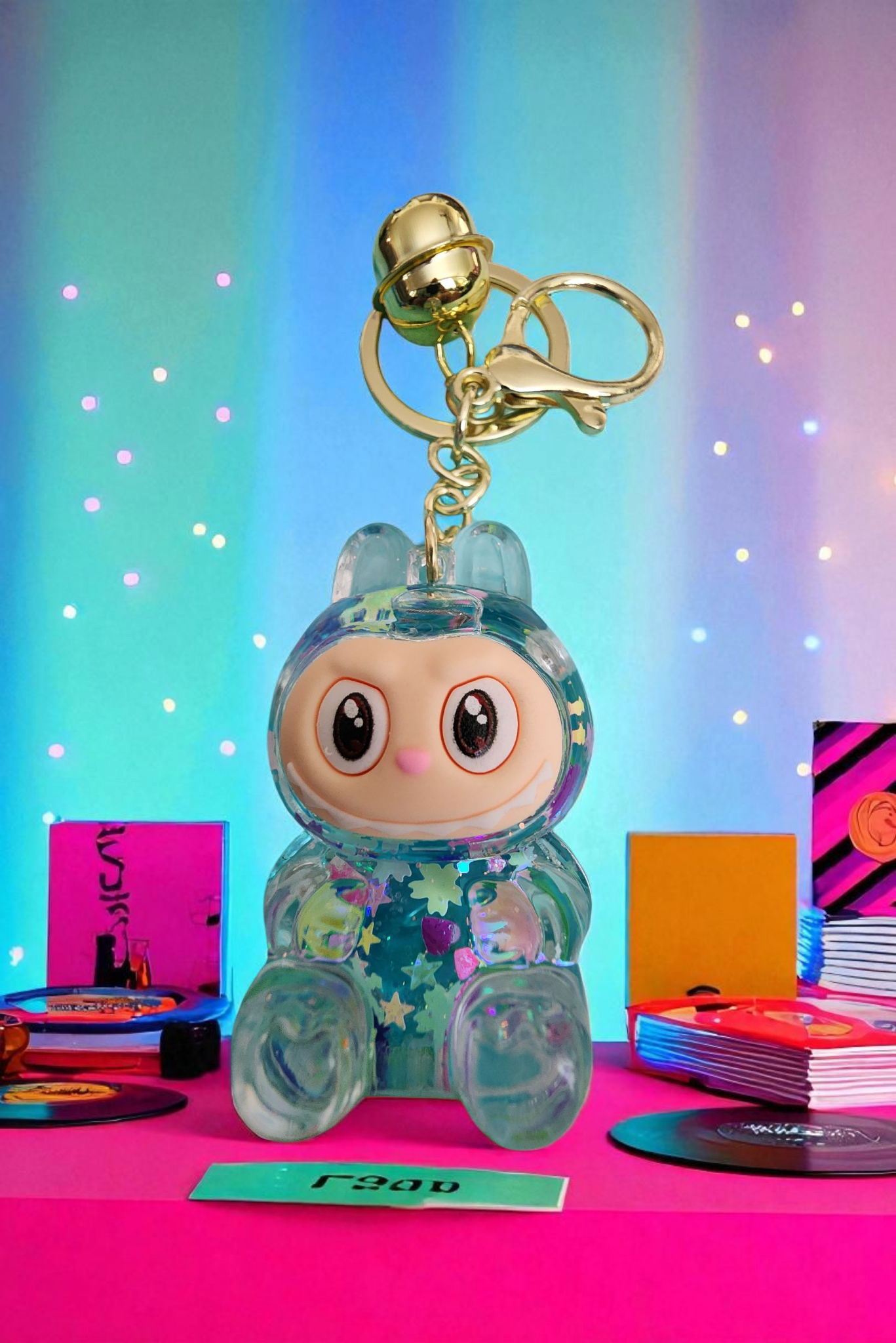 Labubu Glitter 3D Keychains