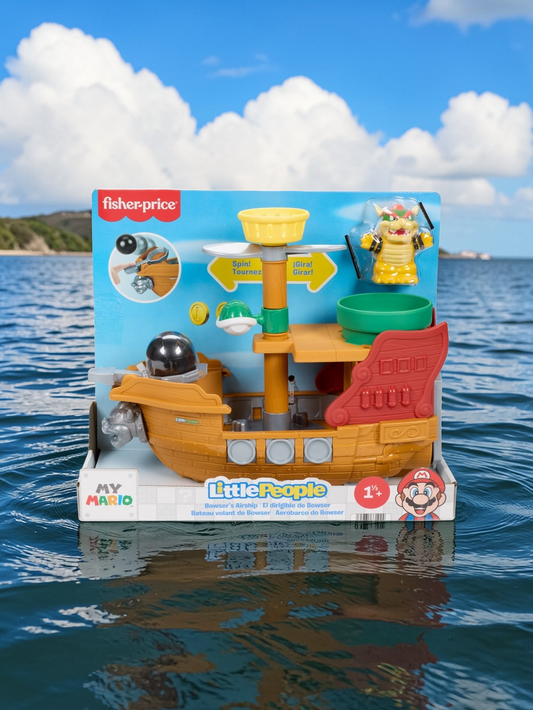 Fisher Price Little People Super Mario Bowser's Airship Playset