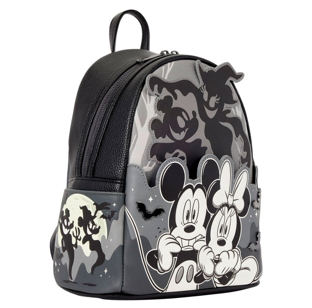 Loungefly Disney Mickey & Minnie Ghost Light-Up Glow-in-the-Dark Mini-Backpack