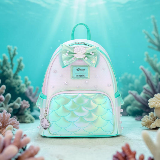 Loungefly Disney The Little Mermaid Iridescent Pearl Exclusive Backpack