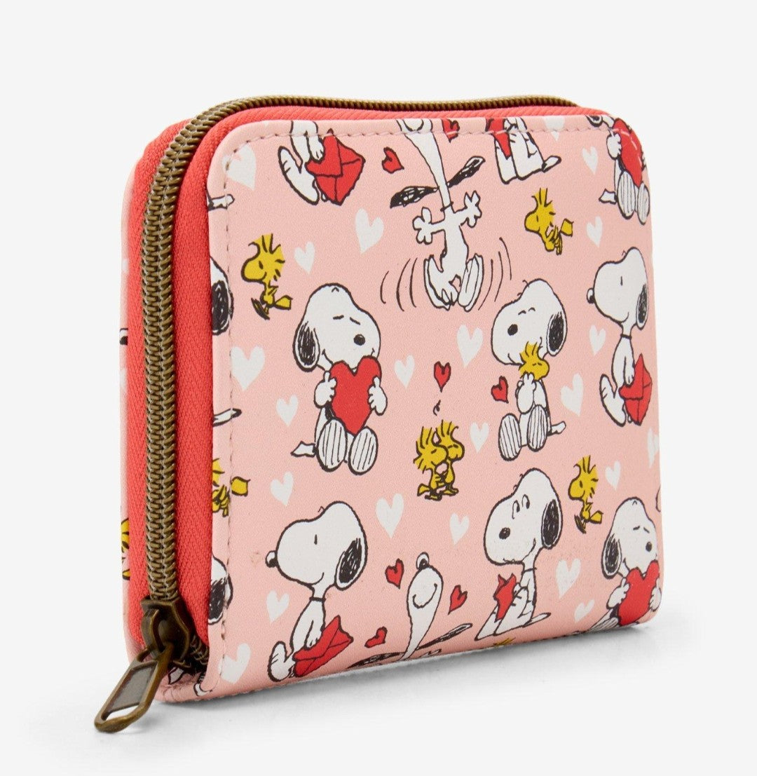 Loungefly Peanuts Snoopy and Woodstock Valentine's Wallet