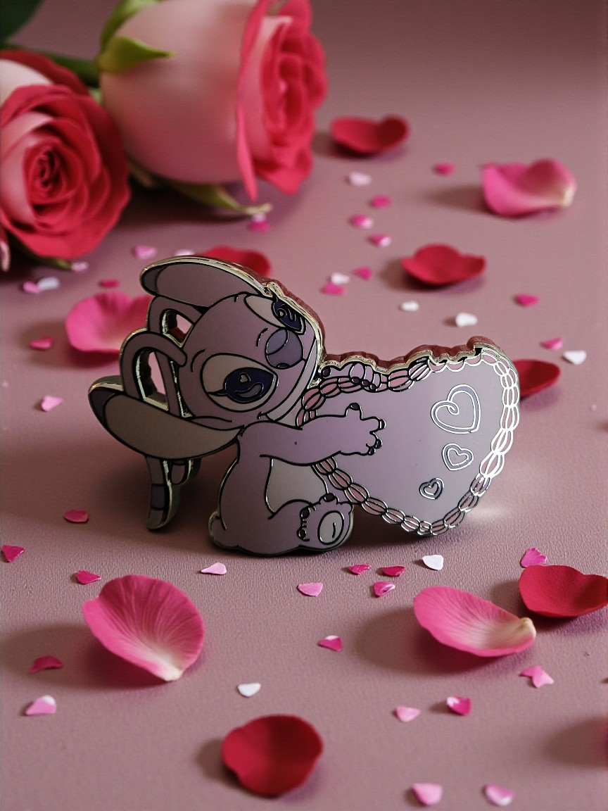 Loungefly Disney Stitch and Angel Hearts Mystery Pins