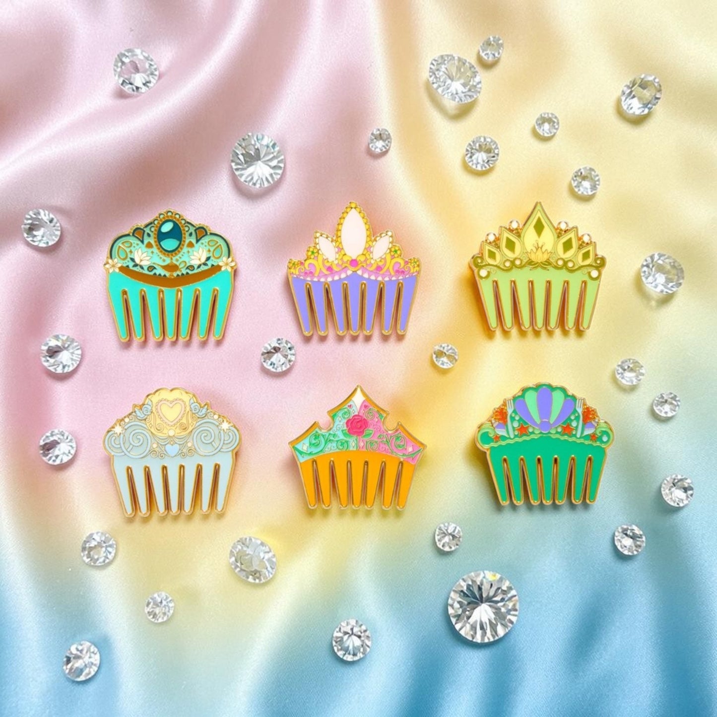 Loungefly Disney Princess Hair Comb Pins