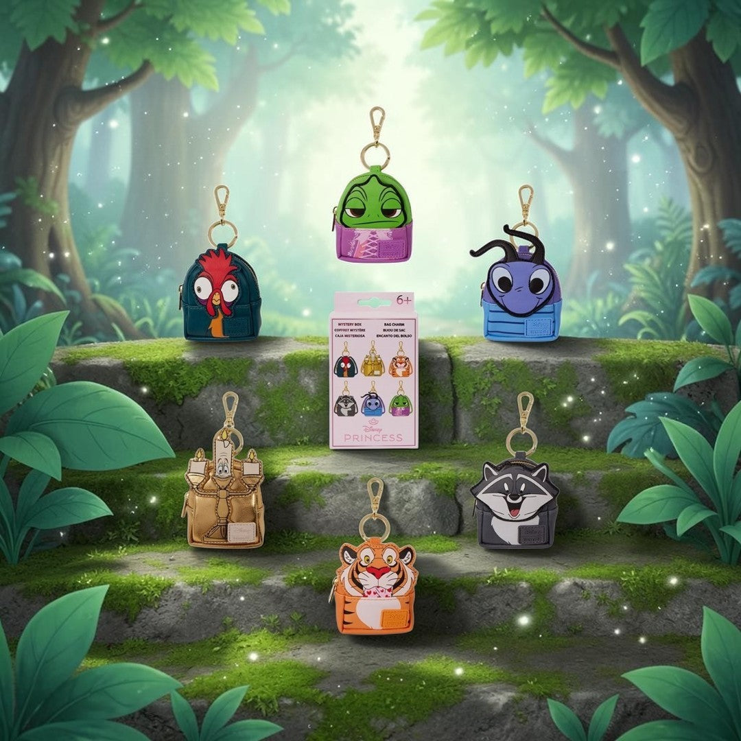 Loungefly Disney Princess Sidekicks Mini-Backpack Bag Clips
