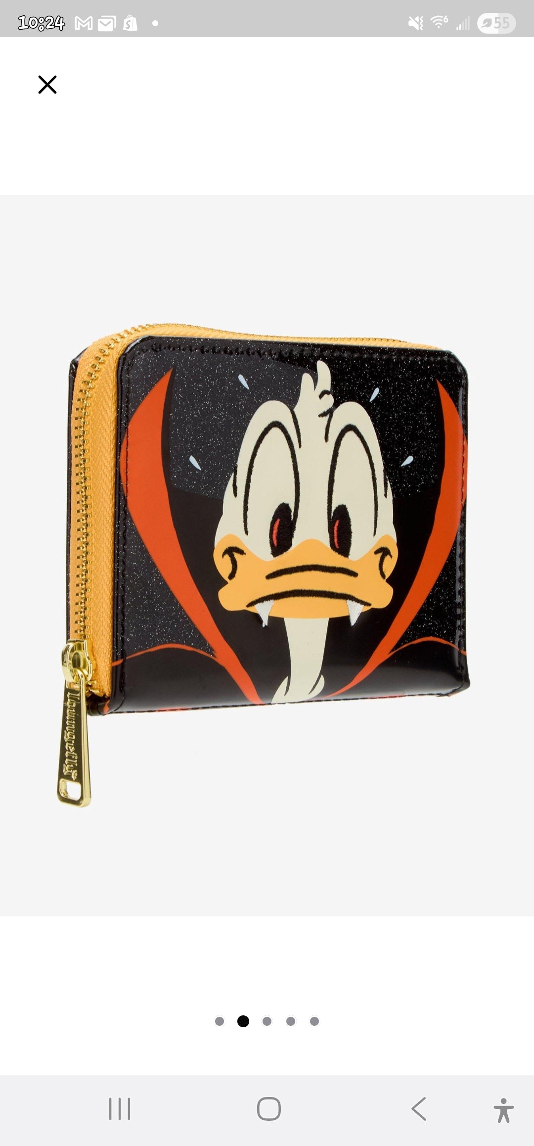 Loungefly Disney Donald Duck Vampire Halloween Wallet