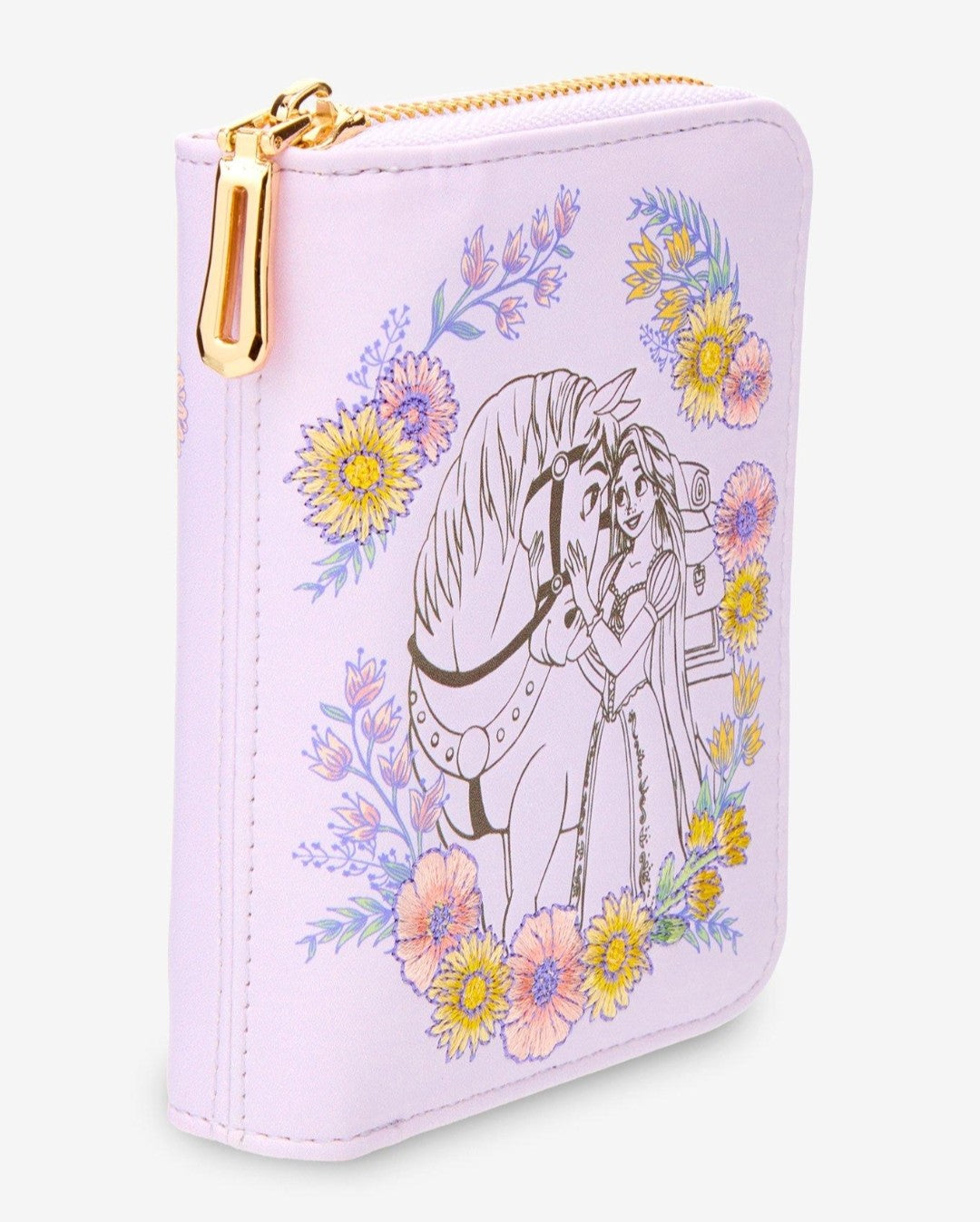 Loungefly Disney Rapunzel and Max Embroidered Floral Wallet