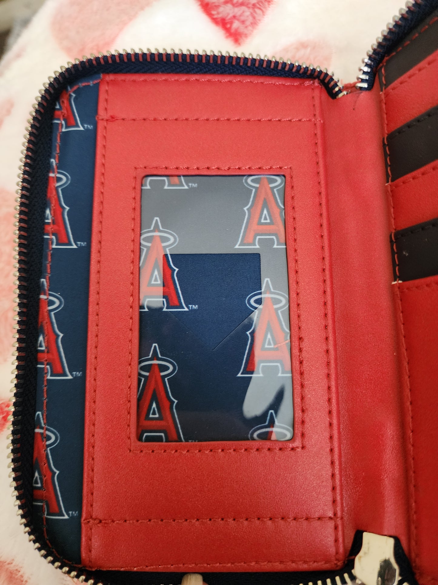 Loungefly MLB LA Angels Patches Zip Around Wallet
