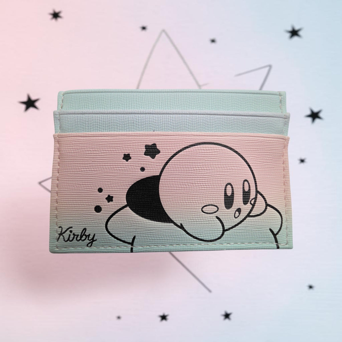 Nintendo Kirby Warp Star Riding Ombre Card Holder