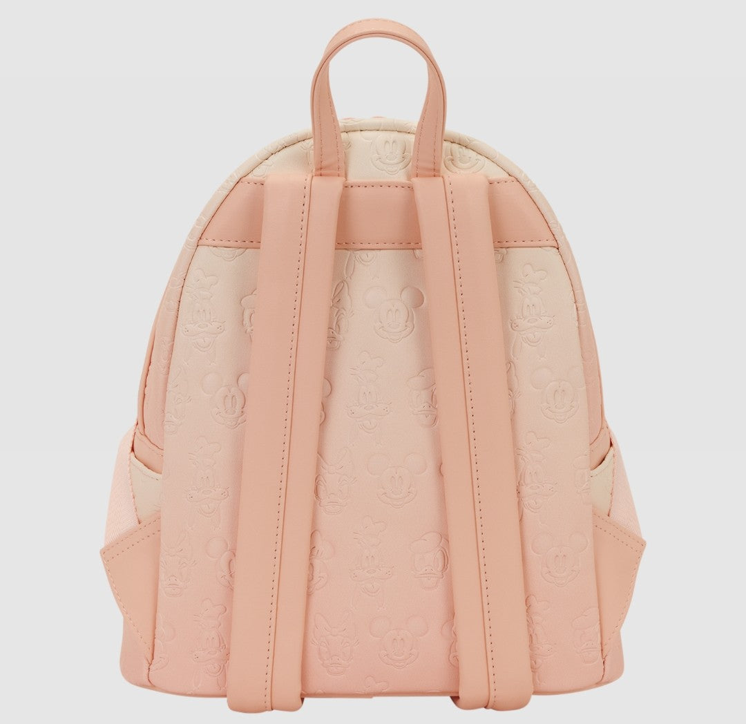 Loungefly Disney Mickey & Friends All-Over Print Ombre Peach Backpack