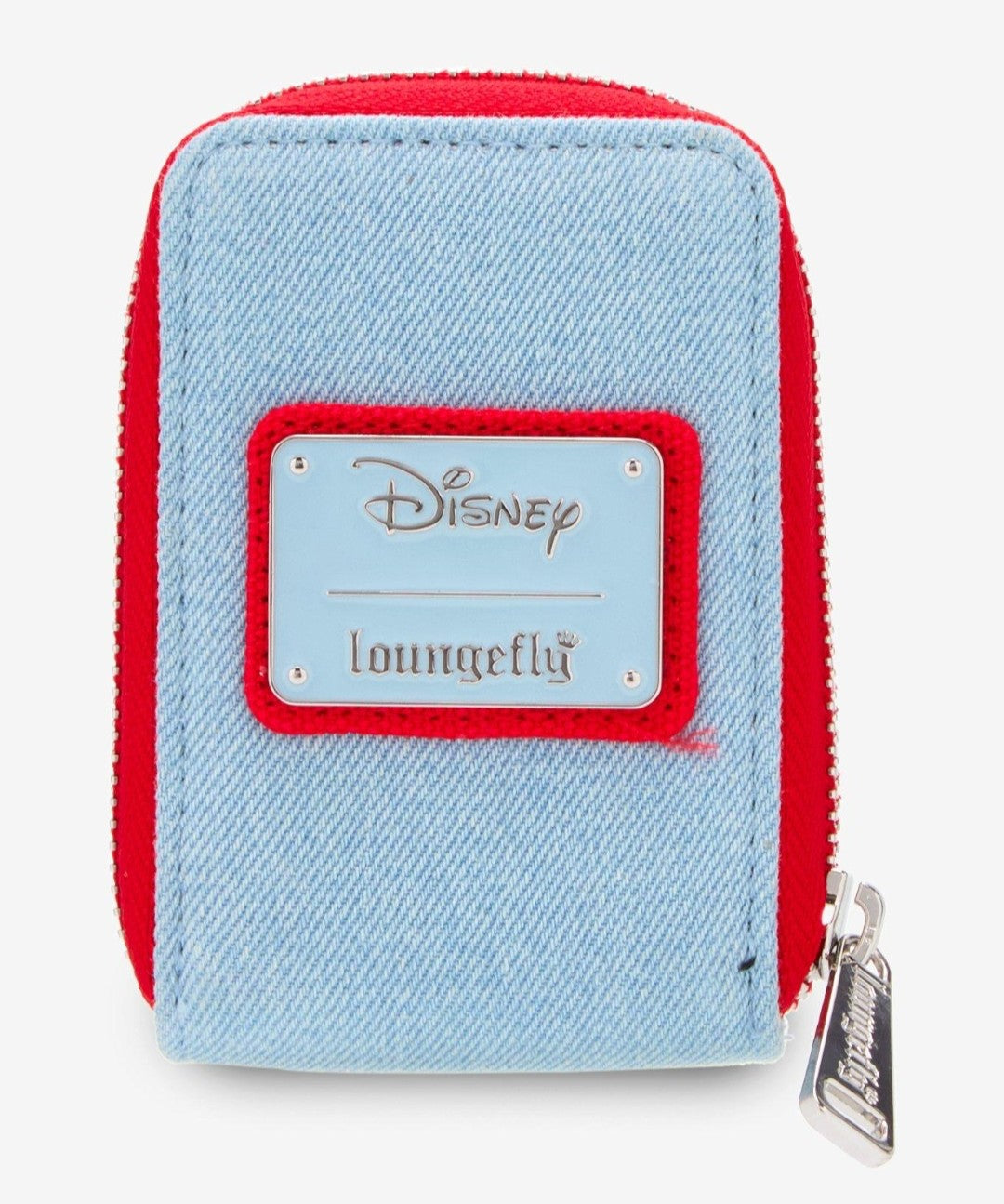 Loungefly Disney Mickey Cherry Denim Accordion Card Holder