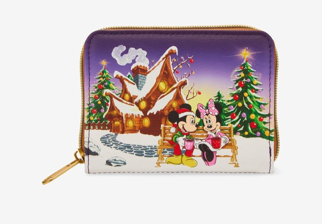Loungefly Disney Mickey and Minnie Hot Coco Holiday Wallet