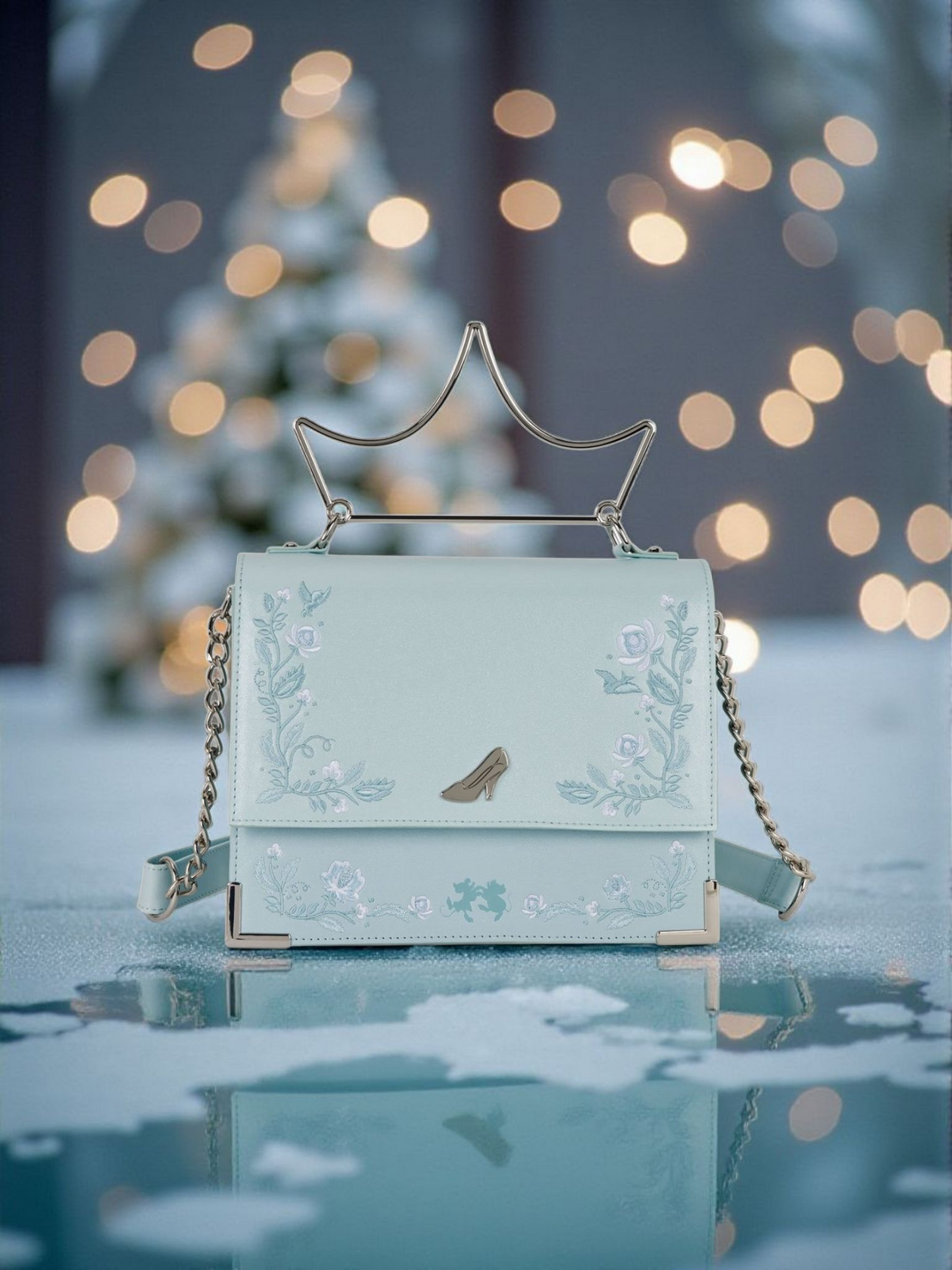 Loungefly Disney Princess Cinderella Shimmer Crossbody Bag