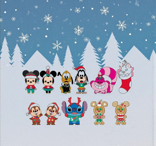 Disney Mickey and Friends Holiday Festive Mystery Bag Clips