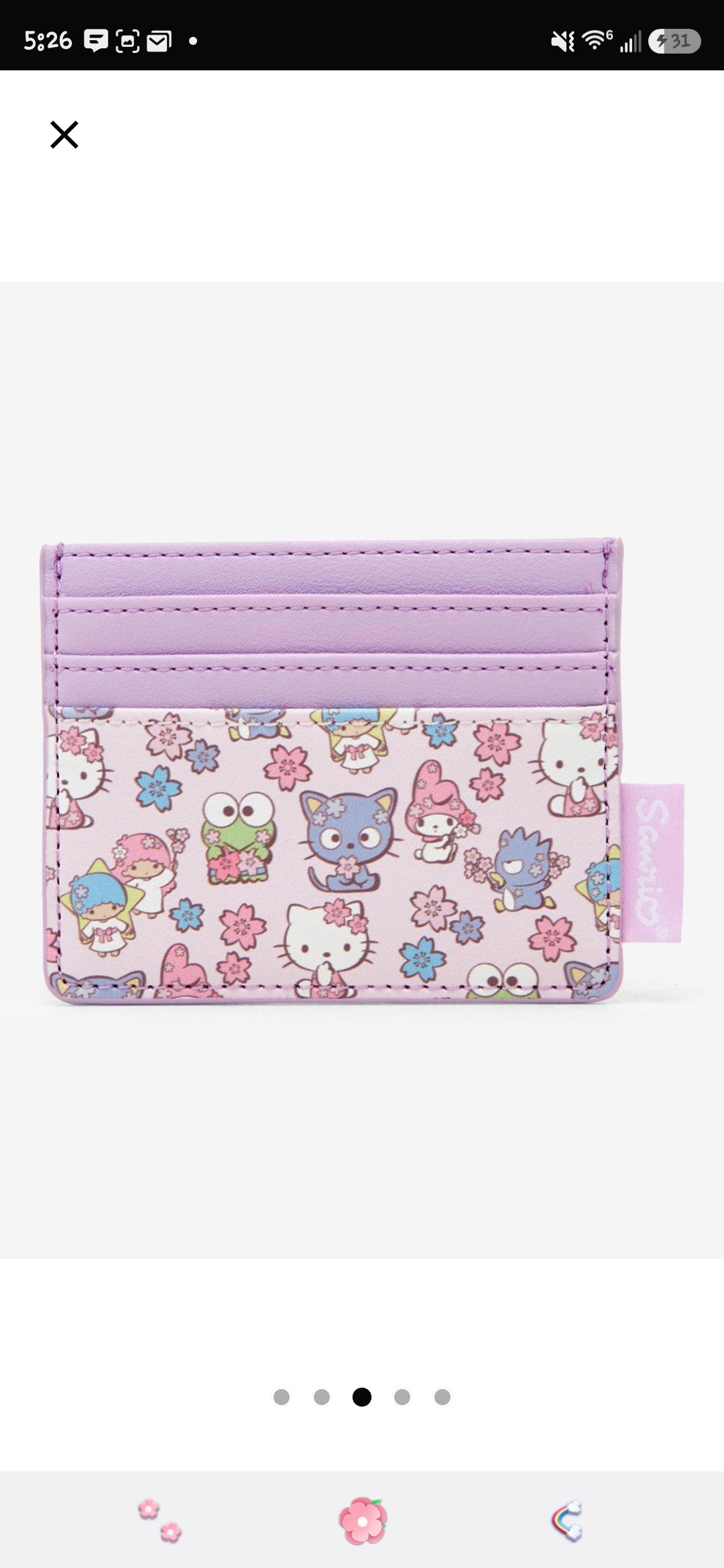 Loungefly Sanrio Hello Kitty and Friends Cherry Blossom Card Holder