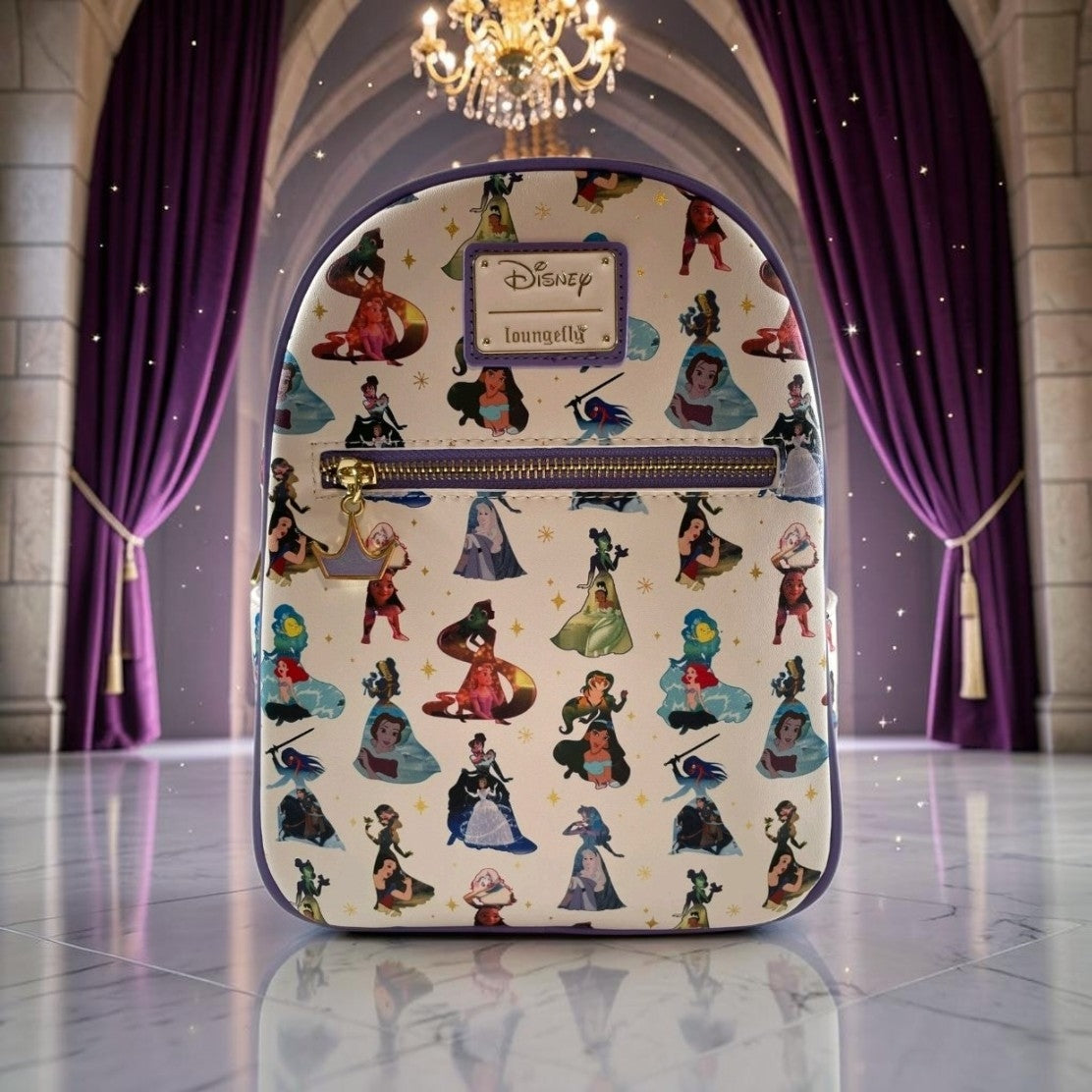 Loungefly Disney Princesses Silhouette Dress Graphic Exclusive Backpack
