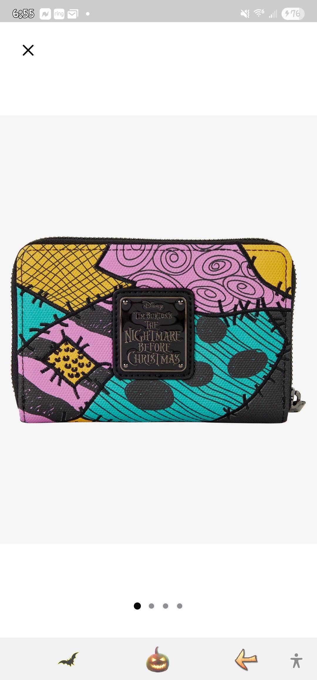 Loungefly Disney Nightmare Before Christmas Sally Dress Wallet