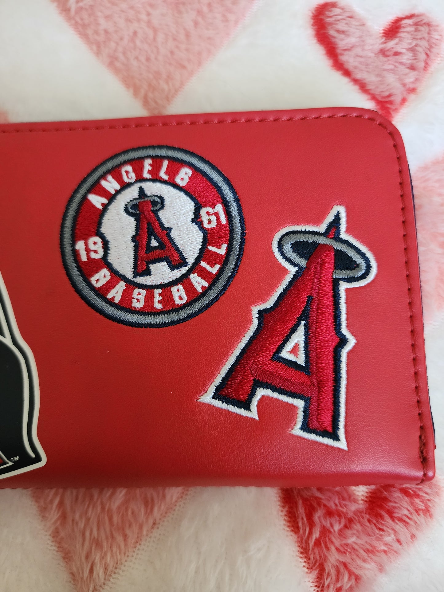 Loungefly MLB LA Angels Patches Zip Around Wallet