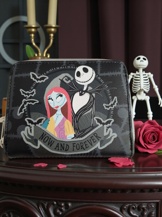 Loungefly Disney Nightmare Before Christmas Jack and Sally Split Wallet