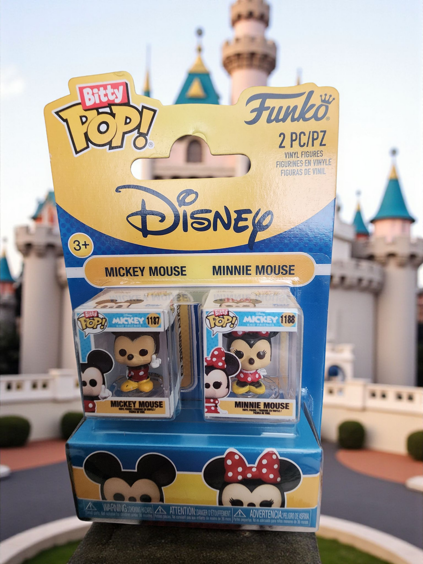 Funko Disney Mickey and Minnie Bitty Pop 2 Pack Set