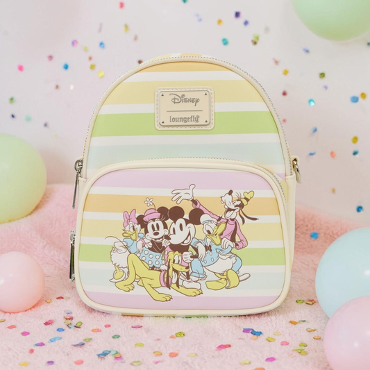 Loungefly Disney Sensational Six Stripe Convertible Backpack