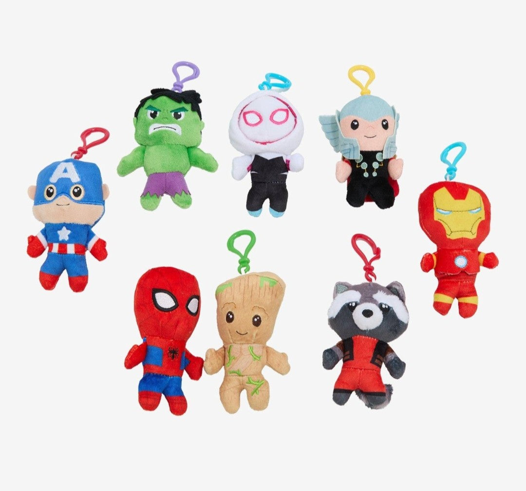 Marvel Hero Plush Mystery Bag Clips