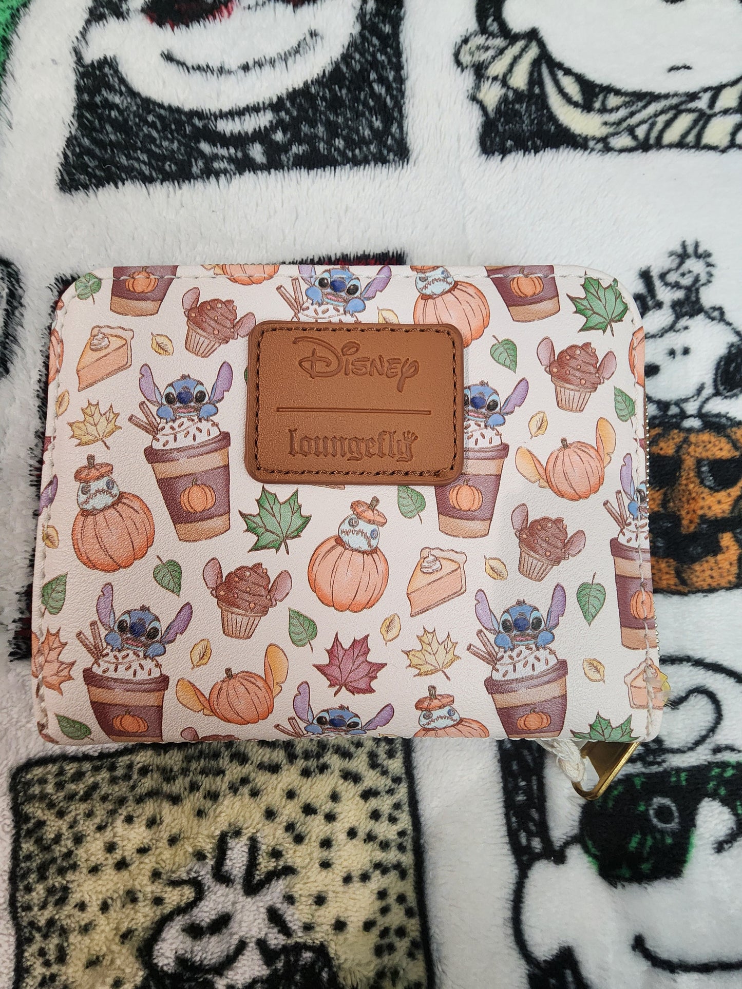 Loungefly Disney Stitch Pumpkin Spice Latte Wallet