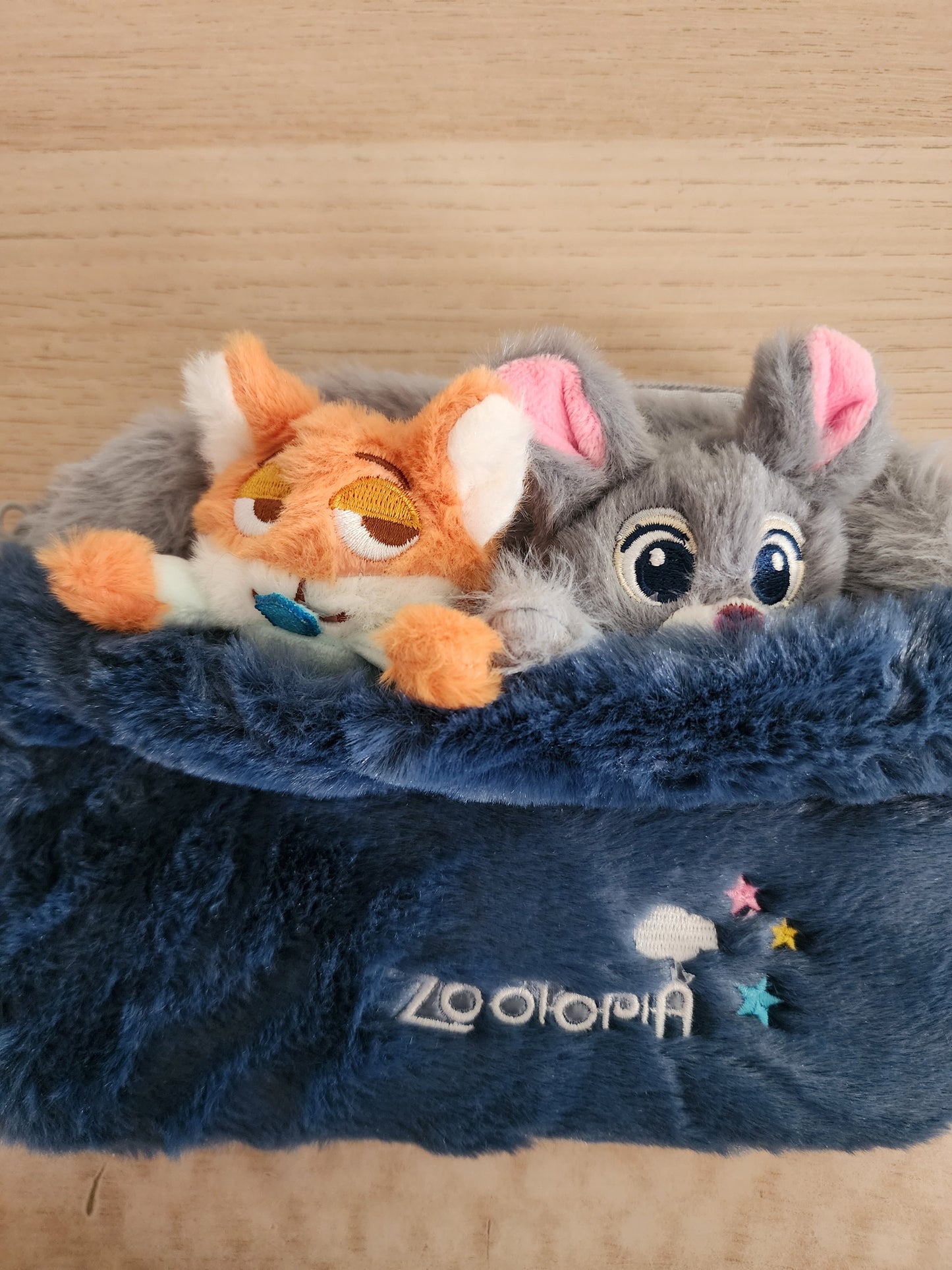 Disney Zootopia Nick and Judy Plush Crossbody Bag