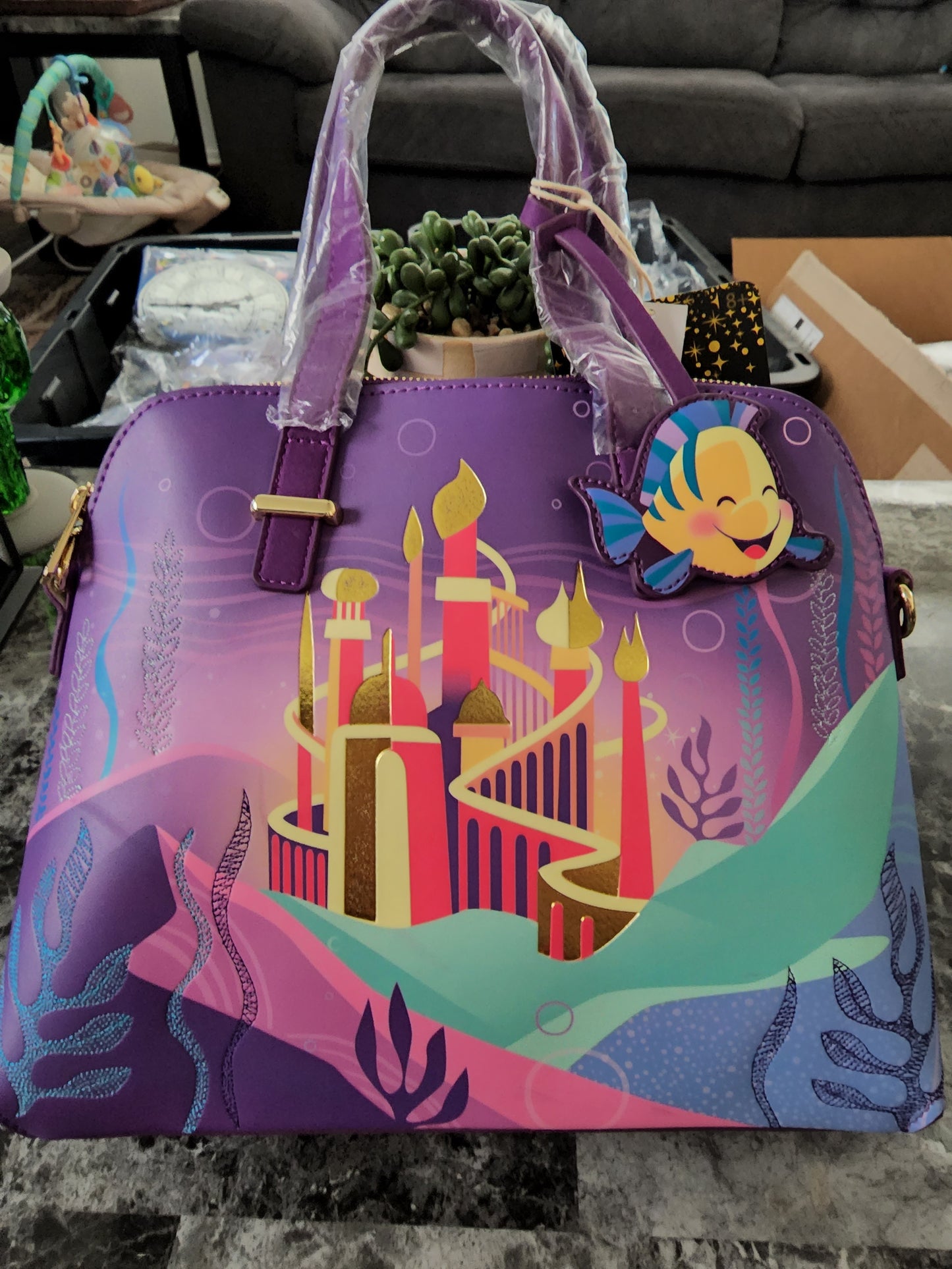 Little Mermaid Castle Loungefly Handbag