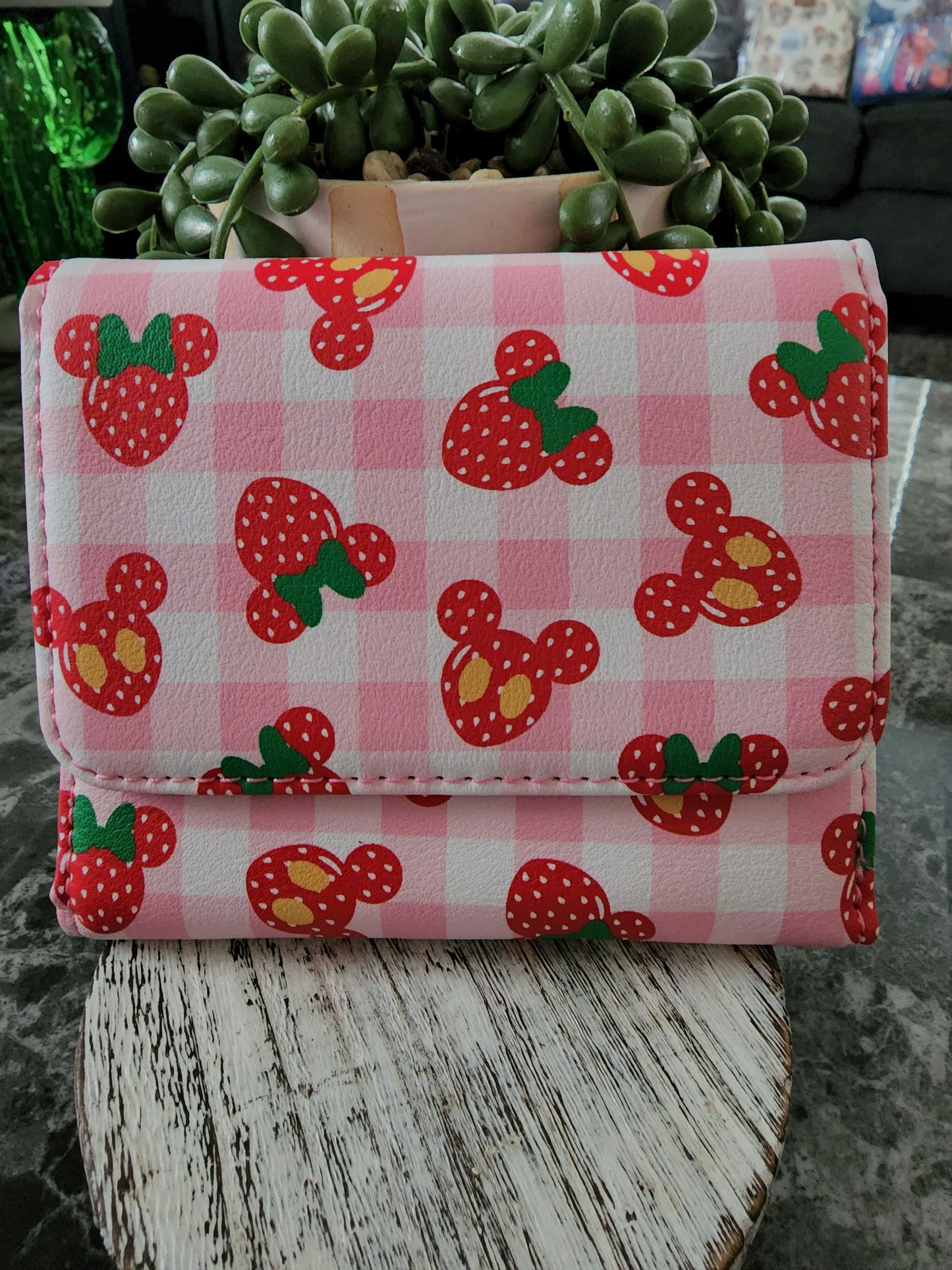 Loungefly Mickey and Minnie Strawberry Wallet