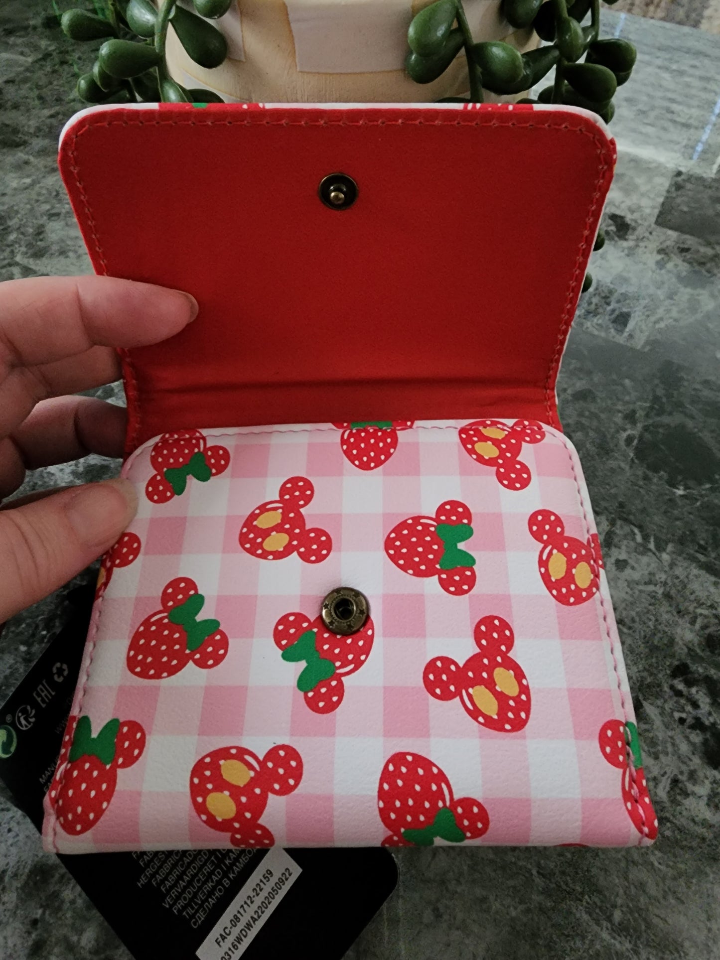 Loungefly Mickey and Minnie Strawberry Wallet